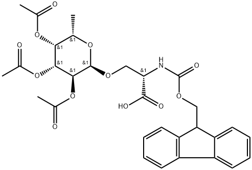 N-芴甲氧羰基-O-beta-(2,3,4-三-O-乙?；?alpha-L-吡喃巖藻糖基)-L-絲氨酸