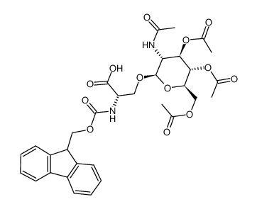 N-芴甲氧羰基-O-beta-(2-乙酰氨基-2-脫氧-3,4,6-三-O-乙酰基-beta-D-吡喃葡萄糖基)-L-絲氨酸