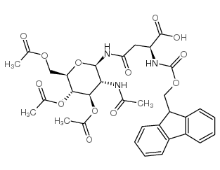 N-(9-芴甲氧羰基)-N'-(2-乙酰氨基-2-脫氧-3,4,6-三-O-乙?；?beta-D-吡喃葡萄糖基)-L-天冬酰胺 