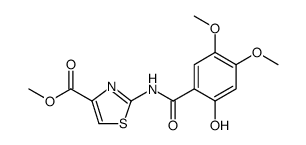 2-[(2-羥基-4,5-二甲氧基苯甲酰基)氨基]-4-噻唑羧酸甲酯