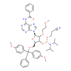 N-苯甲?；?5'-O-[二(4-甲氧基苯基)苯基甲基]-2'-O-(2-甲氧基乙基)-腺苷3'-[2-氰基乙基 N,N-二異丙基氨基亞磷酸酯]