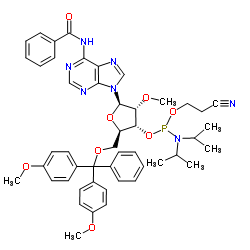 N-苯甲?；?5'-O-(4,4-二甲氧基三苯甲基)-2'-O-甲基腺苷-3'-(2-氰基乙基-N,N-二異丙基)亞磷酰胺