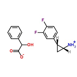 (1R,2S)-2-(3,4-二氟苯基)環(huán)丙胺 (R)-扁桃酸鹽